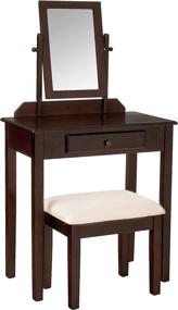 img 4 attached to Frenchi Home Furnishing 3-Piece Vanity Furniture Set