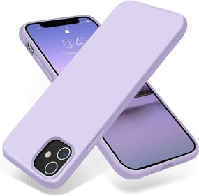 img 4 attached to 📱 OTOFLY iPhone 12 Case and iPhone 12 Pro Case 6.1 inch (2020), [Silky Soft Touch] Premium Liquid Silicone Rubber Bumper Case, Full-Body Protective (Cloud Mauve)