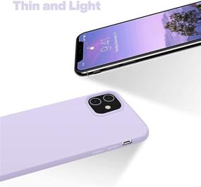 img 1 attached to 📱 OTOFLY iPhone 12 Case and iPhone 12 Pro Case 6.1 inch (2020), [Silky Soft Touch] Premium Liquid Silicone Rubber Bumper Case, Full-Body Protective (Cloud Mauve)