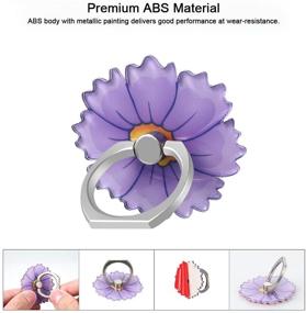 img 3 attached to Бонома 3 Пакет Держатель для Кольца для мобильного телефона: Стильный вращающийся кикстенд для iPhone, Samsung, LG и других - Дизайн в виде цветка.