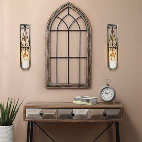 img 2 attached to 🕯️ MISUMISO Wall Sconces Candle Holders - Elegant Metal Acrylic Wall Decor with Exquisite Art Design for Living Room, Bathroom, Dining Room - Set of 2