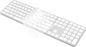 img 4 attached to 🖥️ ProElife Ultra Thin Keyboard Cover Skin - Clear TPU Protector for 2021 Apple New iMac 24 inch M1 Chip Magic Keyboard with Numeric Keypad and Touch ID Model A2520 - 0.12 mm Soft Accessories