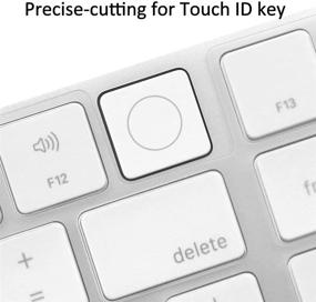 img 1 attached to 🖥️ ProElife Ultra Thin Keyboard Cover Skin - Clear TPU Protector for 2021 Apple New iMac 24 inch M1 Chip Magic Keyboard with Numeric Keypad and Touch ID Model A2520 - 0.12 mm Soft Accessories