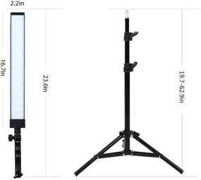 img 1 attached to GSKAIWEN 180 Светодиодное светильник Фотостудия Освещение Комплект - Регулируемая Стойка и Трипод для Профессионального Видео и Фотосъемки