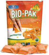 walex bio-pak rv black holding tank deodorizer and digester: natural enzyme formula, tropical breeze (10-pack) - highly effective solution! logo