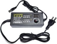 🔌 ac/dc switching power adapter with adjustable variable voltage dc5525 power supply - 4-24v 2a 48w speed control volt for electric fan, drill motor, speed controller, arduino logo