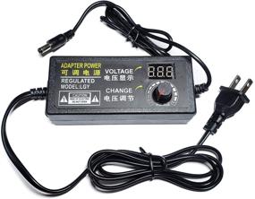 img 4 attached to 🔌 AC/DC Switching Power Adapter with Adjustable Variable Voltage DC5525 Power Supply - 4-24V 2A 48W Speed Control Volt for Electric Fan, Drill Motor, Speed Controller, Arduino