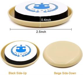 img 2 attached to Furniture Self Stick Coasters Reusable Furniture Adhesive