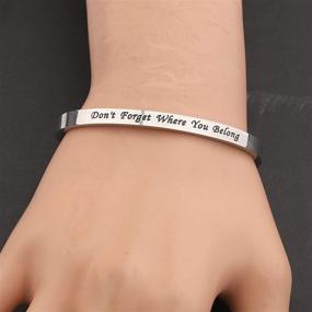 img 2 attached to MAOFAED Music Band Inspired Bracelet: A 🎵 Meaningful Gift for Her to Remember Where She Belongs