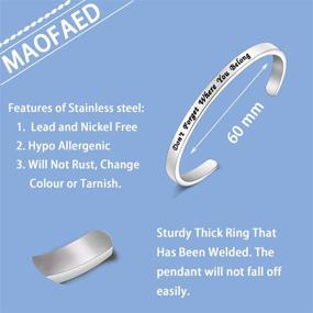 img 3 attached to MAOFAED Music Band Inspired Bracelet: A 🎵 Meaningful Gift for Her to Remember Where She Belongs