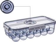 🥚 organize your eggs with the jmswenjuan egg holder tray - clear stackable container with lid and special buckle - ideal for refrigerator storage - 18 egg tray in smoke gray логотип