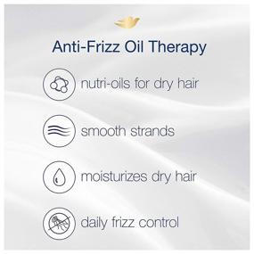 img 1 attached to Dove Nutritive Solutions Dry Hair Conditioner with Nutri-Oils for Frizzy, Unruly Hair - Oil Therapy Formula for Smooth Hair, 12 oz