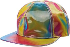 img 3 attached to 🌈 Future-ready: Marty McFly Cap with Rainbow-Colored Reflective Hat