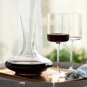 img 2 attached to BTaT 40 oz Wine Decanter - Elegant Wine Carafes and Decanters for Perfect Aeration - Ideal Wine Gift