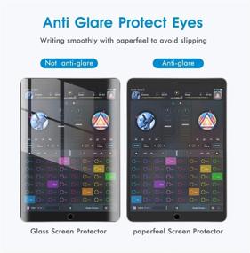 img 2 attached to 📝 MOBDIK [2 Pack] Paperfeel Screen Protector for iPad 9/8/7 (10.2-Inch, 2021/2020/2019 Model, 9th/8th/7th Generation) - Enhance Writing, Drawing, and Sketching Experience | Paperfeel Anti Glare, Less Reflection | Easy Installation Kit Included