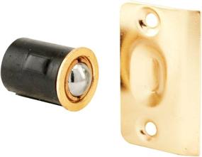 img 2 attached to 🔒 Prime-Line N 7331 Drive-In Ball Catch w/Strike: Diecast, Brass Plated – Find high-quality door latch now!