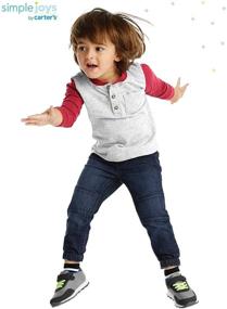 img 2 attached to Carter's Simple Joys Baby 3-Pack Long Sleeve Shirts: Classic Comfort for Your Little One