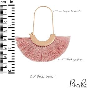 img 1 attached to Bohemian Thread Tassel Statement Earrings Girls' Jewelry for Earrings