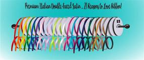 img 1 attached to 🎀 Jillson Roberts Bulk Double Faced Satin Ribbon - 1" Width, 100 Yard Spool, Available in 20 Vibrant Colors, White (BFR1024)