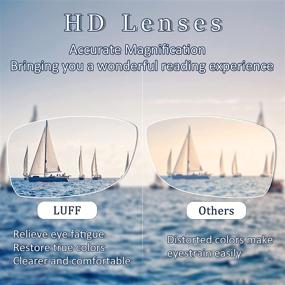 img 2 attached to Shield Your Eyes from Digital Strain: LUFF 4PACK Anti-Blue-Light Reading Glasses for Women and Men