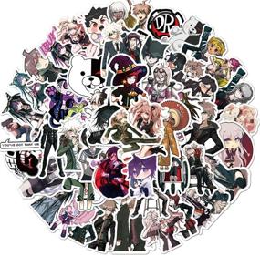 img 4 attached to 🎮 50pcs Danganronpa: Trigger Happy Havoc Game Stickers - Laptop, Computer, Bedroom, Skateboard, Motorcycle, Bicycle, Mobile Phone, Luggage, Guitar Decals - DIY Decal Set for Kids, Teens (Danganronpa)