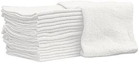 img 3 attached to 🛠️ 25 Pack of New Auto-Mechanic Shop Towels - 100% Cotton, Commercial Grade, Ideal for Garage, Auto Body Shop & Bar Mop (14x14 inches, White)