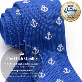 img 3 attached to 👔 WANDM Skinny Square Necktie Washable: Sleek and Stylish Men's Accessory for Every Occasion