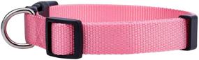 img 1 attached to 🐾 Adjustable Nylon Dog Collar for Small, Medium, Large Pets and Puppies - Native Pup Brand, Cute Color Options for Male, Female, Boy, Girl, Puppy (Small, Pink)