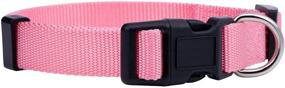 img 2 attached to 🐾 Adjustable Nylon Dog Collar for Small, Medium, Large Pets and Puppies - Native Pup Brand, Cute Color Options for Male, Female, Boy, Girl, Puppy (Small, Pink)