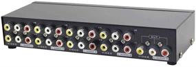 img 4 attached to Пульт управления Panlong 8-Way AV Switch RCA Switcher: упрощение вашей системы развлечений с 8 входами и 1 выходом для DVD, STB и игровых консолей