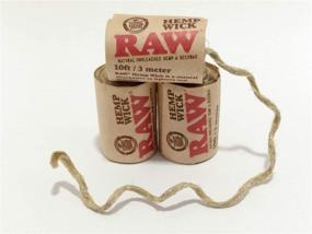 img 2 attached to Organic Hemp Wick - Unbleached Hemp & Beeswax Hempwick Roll, 10ft/3 Meters Each (Pack of 3 Premium 10 Foot Wicks)