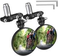 🚲 enhance safety with pacearth bar end bike mirror: blast-resistant aluminum 360˚rotatable bicycle rearview mirror logo