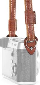 img 3 attached to Genuine Leather Camera Shoulder or Neck Strap - MegaGear SLR, DSLR Sierra Series