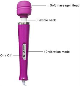 img 1 attached to 💜 AEVEONE Powerful Handheld Electric Massager - Wired, Vibrating Back Massage for Sports Recovery, Muscle Aches, Body Pain Relief (Purple)