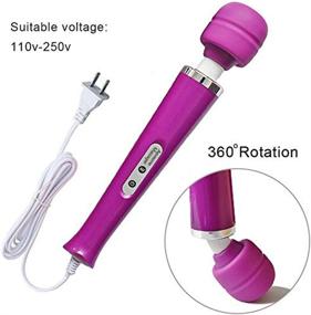 img 2 attached to 💜 AEVEONE Powerful Handheld Electric Massager - Wired, Vibrating Back Massage for Sports Recovery, Muscle Aches, Body Pain Relief (Purple)