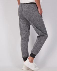 img 2 attached to Real Essentials Women's Relaxed Fit Fleece 👖 Jogger Sweatpants: Comfortable Casual Active Workout, 3 Pack