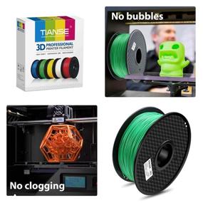 img 1 attached to 🟢 Versatile and Vibrant: TIANSE TPU 98A Flexible 3D Printer Filament in Green