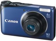 захватите момент с canon powershot a2200 14.1 mp цифровой камерой - голубая. логотип