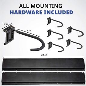 img 3 attached to RaxGo Garage Bike Rack: Space-saving Wall Mount Storage Solution with 6 Adjustable Hooks for Indoor & Home Use