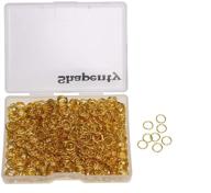 💍 shapenty 1000pcs gold plated iron open jump rings connectors bulk for diy craft earring necklace bracelet pendant choker jewelry making findings and key ring chain accessories - gold, 6mm: enhance your jewelry making with this comprehensive collection logo