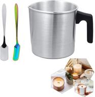🕯️ pafuwei candle making pouring pot: 2 pounds diy wax melting kit with dripless pouring spout, aluminum construction and heat-resisting handle logo