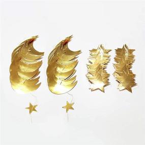 img 2 attached to 🌟 Decor365 Gold Star Moon Garland Hanging Streamers Banner Backdrop – Perfect for Twinkle Little Star Party Decoration, First Birthday, Baby Shower, Wedding, Kids Room, Nursery, Ramadan EID, Graduation Decor