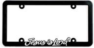 🚗 black dicksons jesus is lord license plate frame - enhanced for seo logo