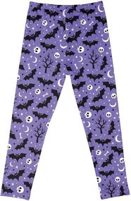 img 3 attached to Toddler Halloween Leggings Pumpkin Trousers Girls' Clothing