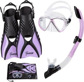 img 4 attached to Seavenger Hanalei Anti Fog Snorkeling Lavender