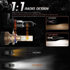 img 1 attached to 🚗 АВТОЛЕДИ ROVER 9012 HIR2 - Ультрасветлая лампа LED 60 Вт 12000 люменов 6000К - Комплект для преобразования низких противотуманных фар