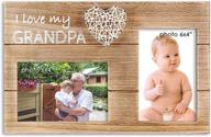 vilight grandpa christmas gifts from grandchildren - 🎁 pregnancy announcement picture frame - holds 2 4x6 photos логотип