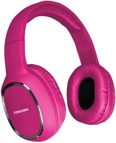 img 2 attached to 🎧 Toshiba RZE-BT160H(P) Over The Ear Bluetooth Headphones - Wireless Headphones with Microphone, Long Battery Life of 10 Hours Talk Time & Music Playback, 30FT Operating Range