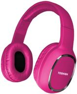 🎧 toshiba rze-bt160h(p) over the ear bluetooth headphones - wireless headphones with microphone, long battery life of 10 hours talk time & music playback, 30ft operating range logo