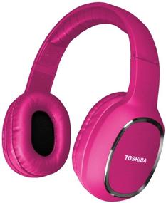 img 3 attached to 🎧 Toshiba RZE-BT160H(P) Over The Ear Bluetooth Headphones - Wireless Headphones with Microphone, Long Battery Life of 10 Hours Talk Time & Music Playback, 30FT Operating Range